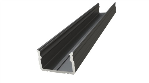 PROFIL LED NAWIERZCHNI CZARNY 2M AL12-GLS2-LB-2020