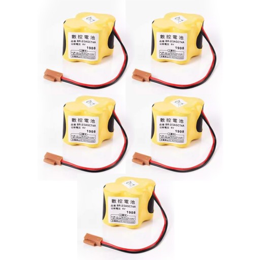 5x Bateria PLC BR-2/3AGCT4A 6V 4400mAH do Fanuc