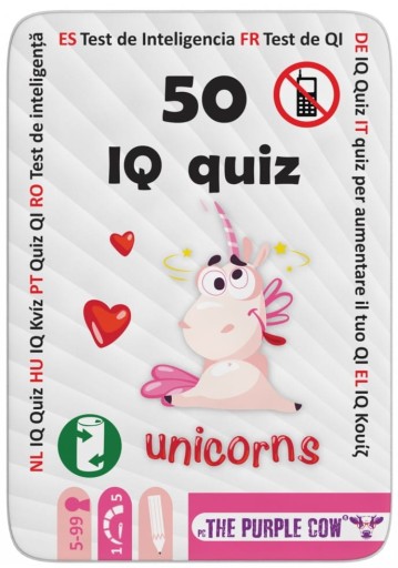 Podróżne łamigłówki ThePurple Cow 50 IQ Jednorożce