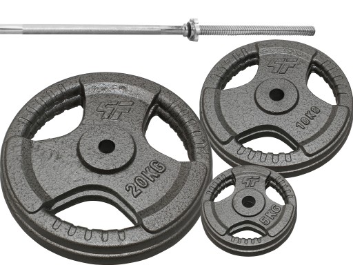 ZESTAW 79 kg OBCIĄŻENIE HAMMERTONE ŻELIWO TALERZE Z GRYFEM PROSTYM 180CM