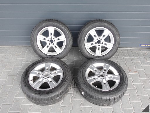 MERCEDES ML W164 8JX18 ET60 MICHELIN 255/55 KOMPLET FELGI+OPONY 6-7MM M+S