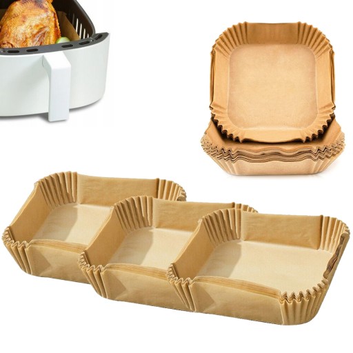 PAPIER DO PIECZENIA PERGAMINOWY DO FRYTKOWNICY AIR FRYER ZESTAW 100 EL 16CM