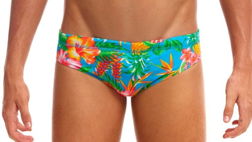 Kąpielówki męskie Funky Trunks Blue Hawaii - slipy M (UK34)