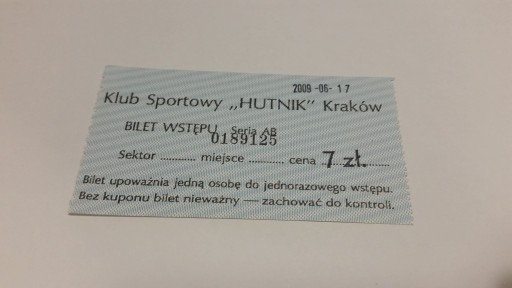 HUTNIK Kraków - JEZIORAK Iława 17.06.2009 baraż