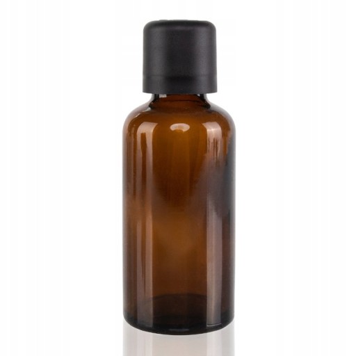 Butelka szklana 50ml z nakrętką bezpieczną i kropl