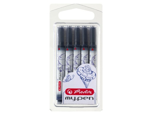 UNIWERSALNE NABOJE HERLITZ MY.PEN - 5 SZTUK DO PIÓR WIECZNYCH