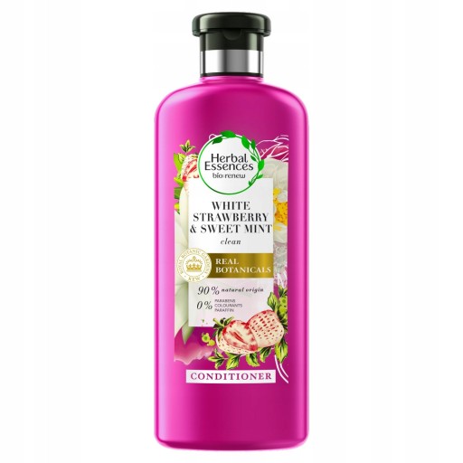 HERBAL ODŻYWKA Strawberry MINT OCZYSZCZAJĄCA 360ml