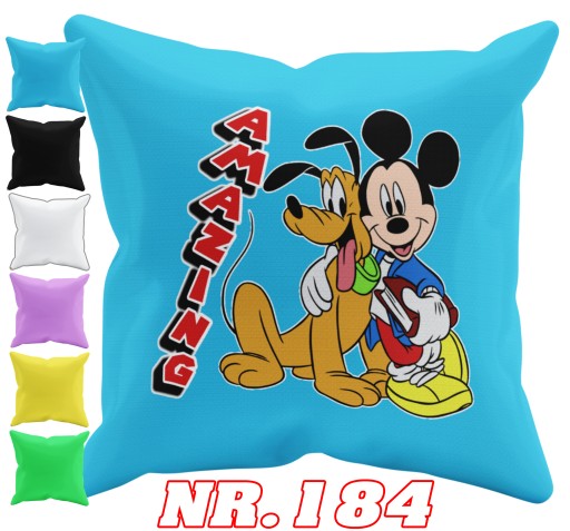 POSZEWKA NA PODUSZKĘ JAŚKA DO PRZEDSZKOLA MYSZKA MICKEY + IMIĘ GRATIS