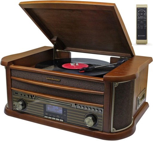 Gramofon Soundmaster NR545 DAB RETRO CD MP3 DAB+FM USB AUX pilot
