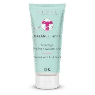 Flos-Lek Balance T-zone, Gommage peeling z kwasami AHA, 125 g