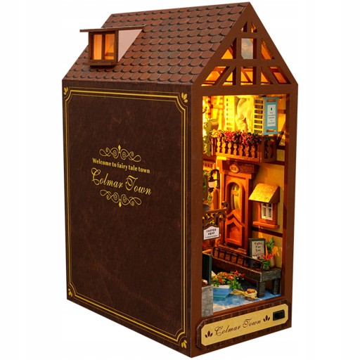 DIY Book Nook Miniatures Shelf Insert Building Kit
