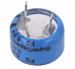 0,022F 5.5VDC superkondensator