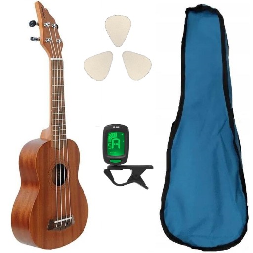 FLYCAT C10S UKULELE SOPRAN POKROWIEC TUNER KOSTKI