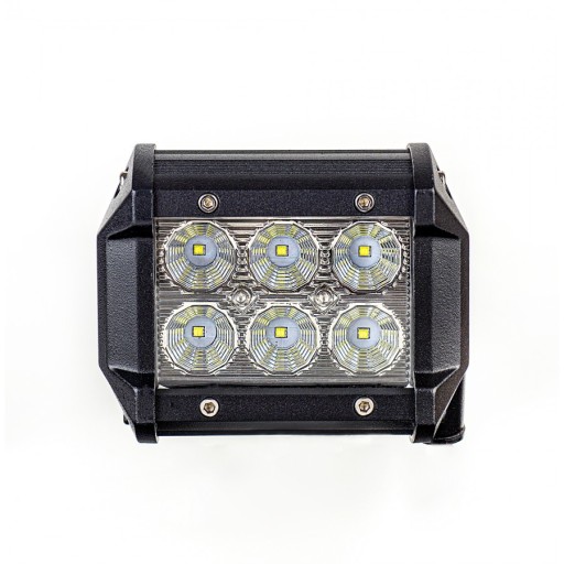 Panel LED 18W 94mm flood moro 6LED QUAD OFF-ROAD
