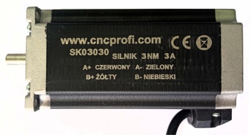 Silnik krokowy 3 Nm 3 A 57 x 57 mm frezarka CNC