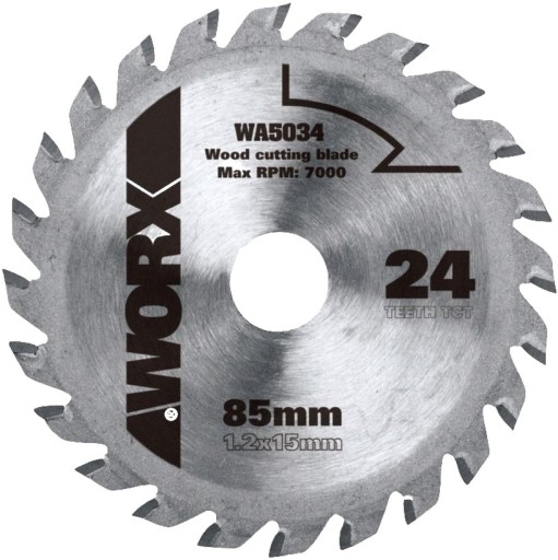 Tarcza do cięcia drewna WORX WA5034 85mm 24T
