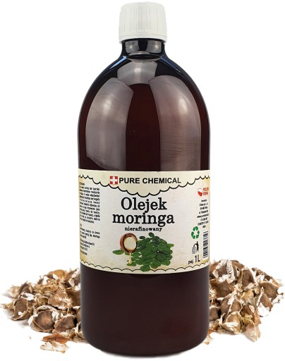OLEJEK MORINGA NATURALNY NIERAFINOWANY ZIMNOTŁOCZONY 1l