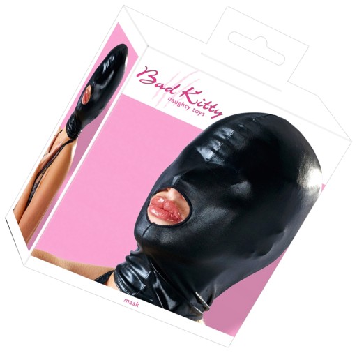 MASKA NA GŁOWĘ MASK BLACK MASKA INTYMNY