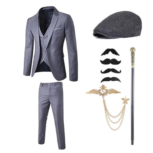 GARNITUR ELEGANCKI slim fit Komplet 7 ELEMENTÓW