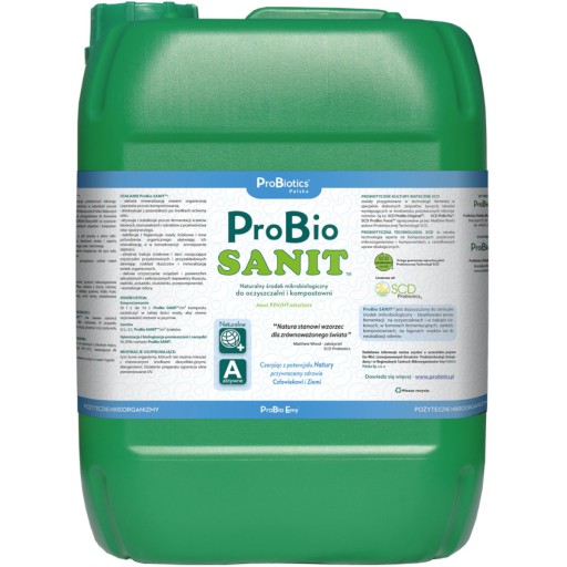 PROBIO SANIT 10L EFEKTYWNE MIKROORGANIZMY BAKTERIE DO SZAMB OCZYSZCZALNI