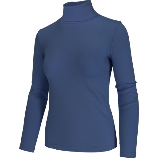 Golf Damski Cienki Elastyczny Sweter granat XS