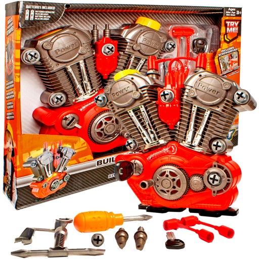 Mały mechanik silnik do skręcania i rozkręcania