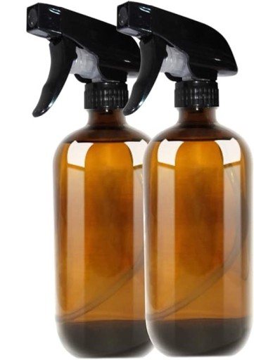 2X KOSMETYCZNA SZKLANA BUTELKA Z ROZPYLACZEM 2X500ML SPRAY ATOMIZER