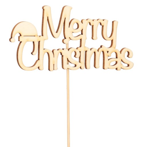 PIK PIKI NAPIS NA PIKU MERRY CHRISTMAS OZDOBA 22CM