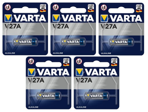 bateria Varta V27A, CA22, EL812, MN27 - 5 szt.