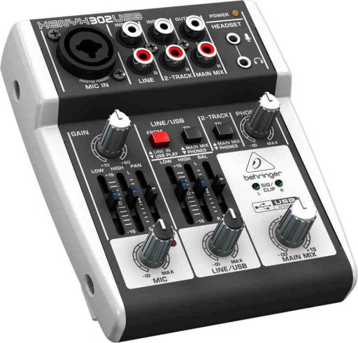 Behringer XENYX 302USB - mikser audio z USB
