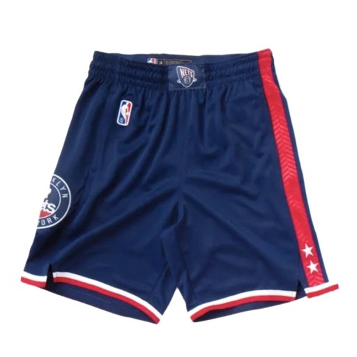 Spodnie koszykarskie BROOKLYN NETS 75TH CITY EDITION GRANATOWE 21/22, XXL