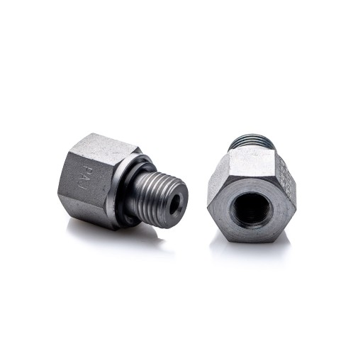 Redukcja 1/8 - 1/4 gwint GZ GW stal adapter