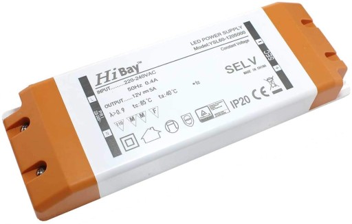 ZASILACZ 12V 60W 5A IP20 ULTRA SLIM DO TAŚM LED