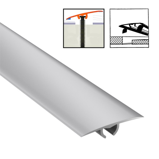 Listwa Progowa 30mm SAMOPRZYLEPNA Aluminiowa CS30 Arbiton 186cm SREBRNA