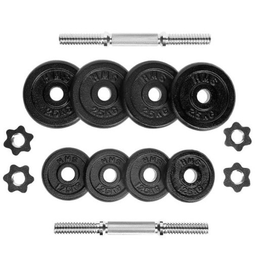 SZTANGIELKI HANTLE W WALIZCE 2 x 10 KG HMS ST20