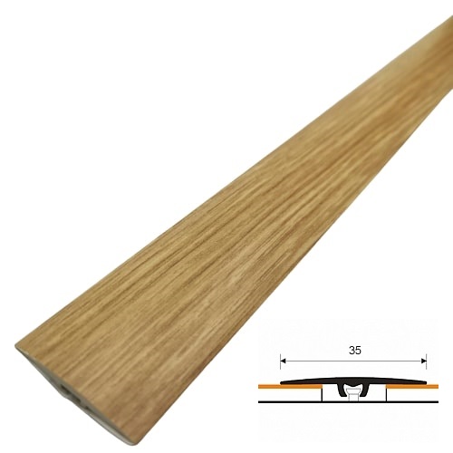 LISTWA progowa płaska 36mm PVC dąb 3E dł 2m