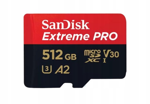 Karta pamięci SanDisk Extreme Pro microSDXC 512 GB 200/140
