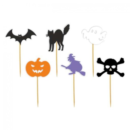 PIKERY szpilki DO WBIJANIA muffinki HALLOWEEN mix6