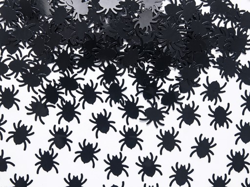 Konfetti Pająki, czarny, 1,2 x 1,2cm, 15g