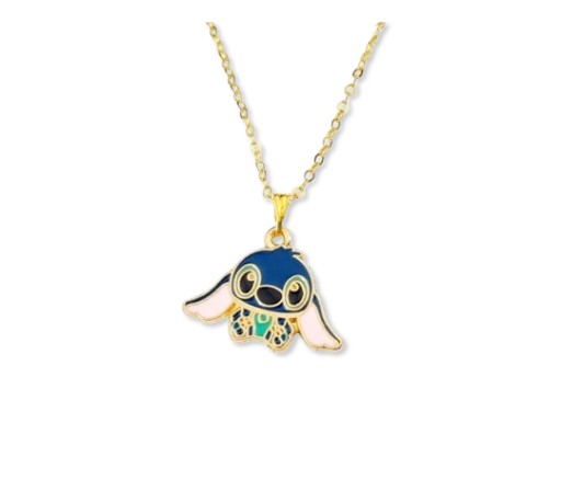 Naszyjnik dla dziewczynki Stich Lilo & Stitch 7 Złoty