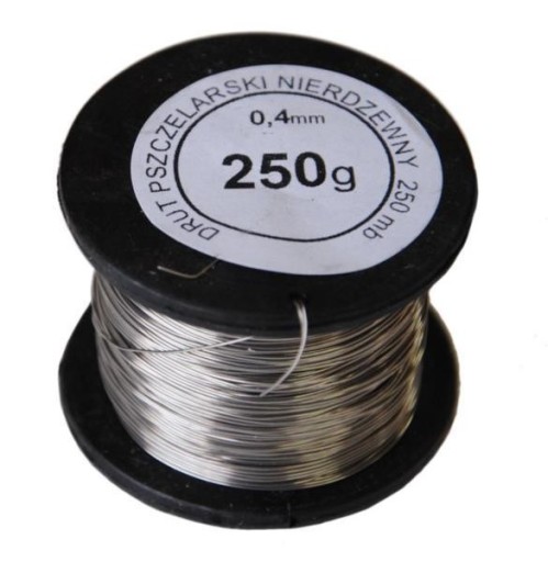 Drut nierdzewny do ramek 0,4 mm - 250g