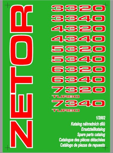 Katalog ZETOR 3320 3340 4320 4340 5320 lata2000