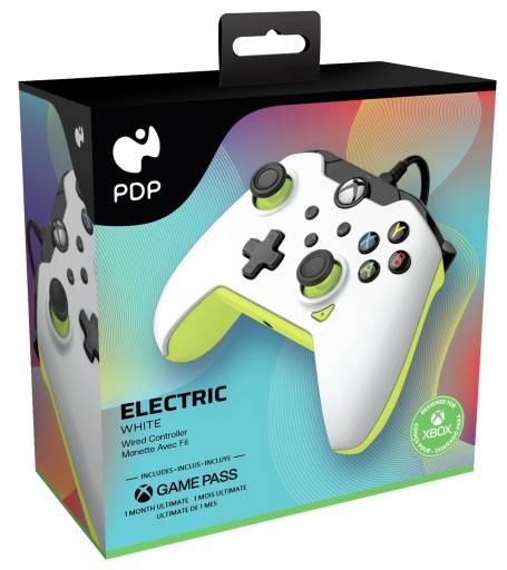 PDP XSX / XO / PC Pad przewodowy Electric White