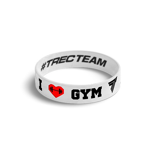 TREC OPASKA WRISTBAND 081 I LOVE GYM WH-BK