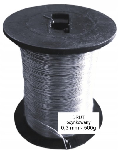 DRUT DO WĘZY 0,3 mm 500g węza pasieka ul ule