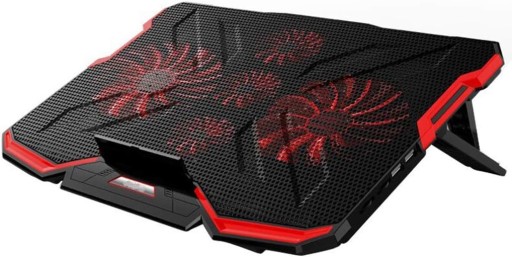 Laptop Cooling Pad,Gaming Laptop Cooler Stand with 5 Quiet Led Fans