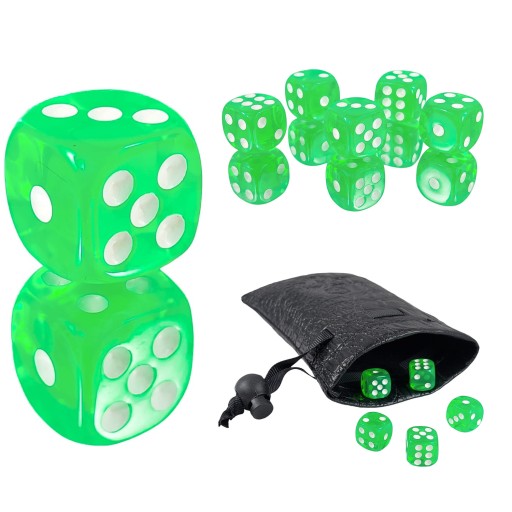 ZIELNIK DRUIDA KOŚĆ SZEŚCIOŚCIENNA K6 RPG 1,1 CM