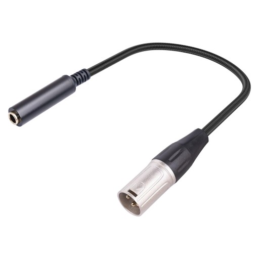 6,35 mm żeński na XLR męski kabel adaptera