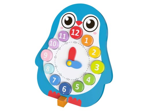 Playtive Drewniana gra edukacyjna ZEGAR SOWA