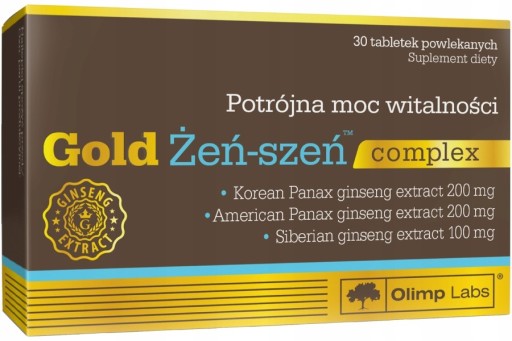 OLIMP Gold Żeń Szeń complex pamięć koncentracja 30